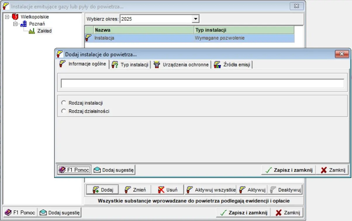 Ewidencja opłat emisyjnych